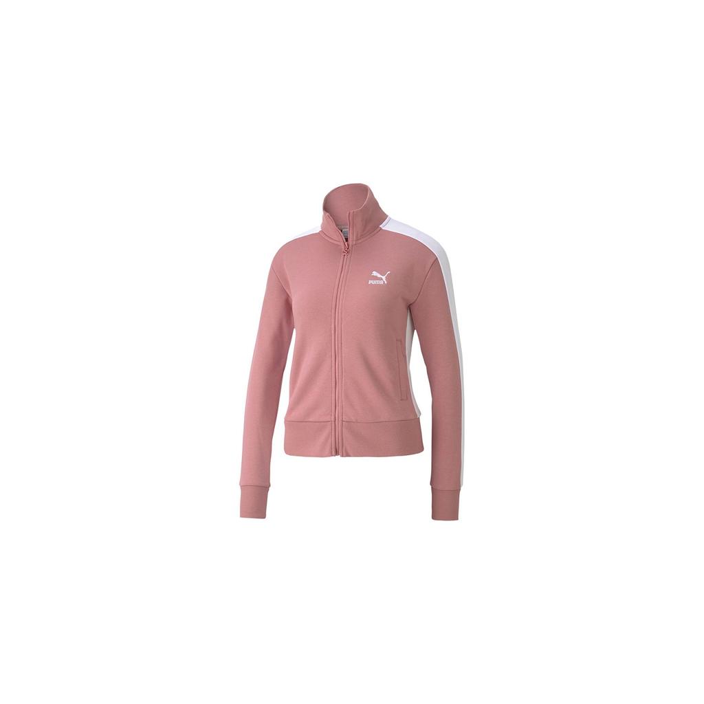 Puma Retro Sports Stand Collar Jacket Spliced Casual Coat Women Jackets Pink 599143-16