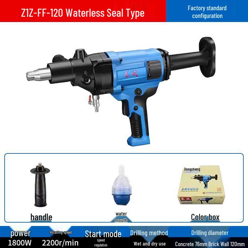 Diamond Core Drill for Concrete AC Vent Openings - Light-Duty Benchtop High-Power Machine