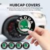 AAAIZ1 56MM Wheel Hub Cap Sticker Car Caps Rim Stickers Badge Cover For Skoda Octavia KAMIQ KODIAQ SUPERB RAPIDFABIA YETI