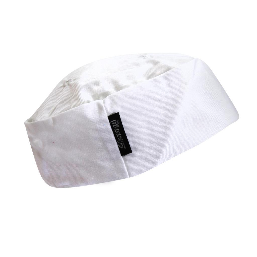 Dennys Ladies/Womens White Skull Cap / Chefswear Caps & Hats