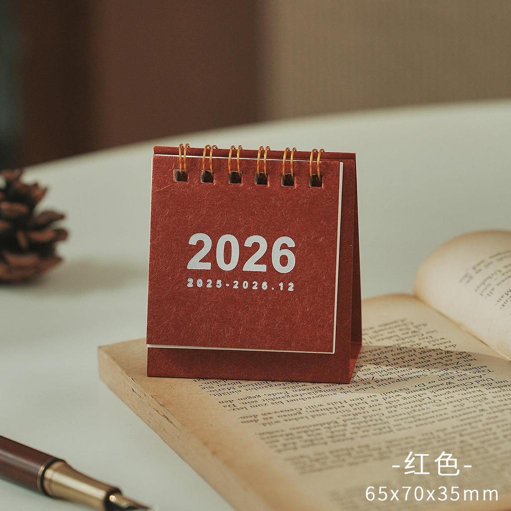 3 шт. Мини настольный календарь 2026 Маленький настольный перекидной месячный календарь для планирования ежедневного расписания, трекер дат для школы и офиса