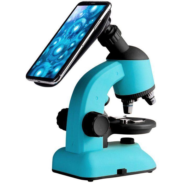 Microscope Vision Kids 360degrés, zoom X1400 - Incubateur, specimen, tubes, forcpes, spatule, scalpel et support téléphone