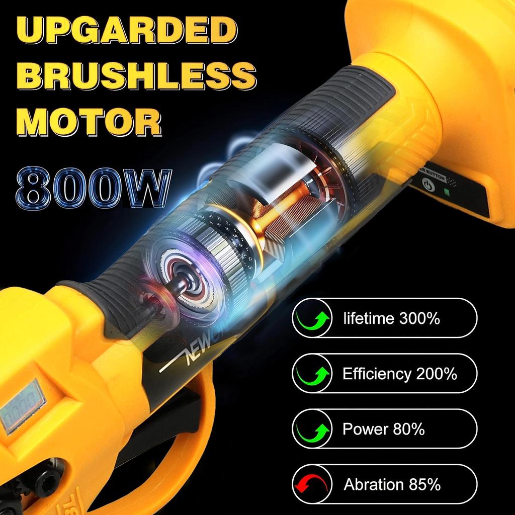 NEWONE Беспроводные ножницы 18 В с ЖК-дисплеем, совместимые с аккумулятором LXT, максимальный диаметр резки: 30 мм, регулировка переключателя на 2 скорости