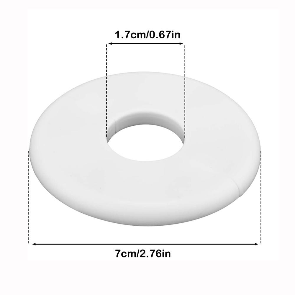 New Splittable Wall Hole Decorative Cover Self-adhesive White Wall Split Flange Round Hole Decor Plumbing Floor Ceiling
