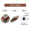 Retail Store Wall Clock 30cm Round Glass for Commercial Space Decor