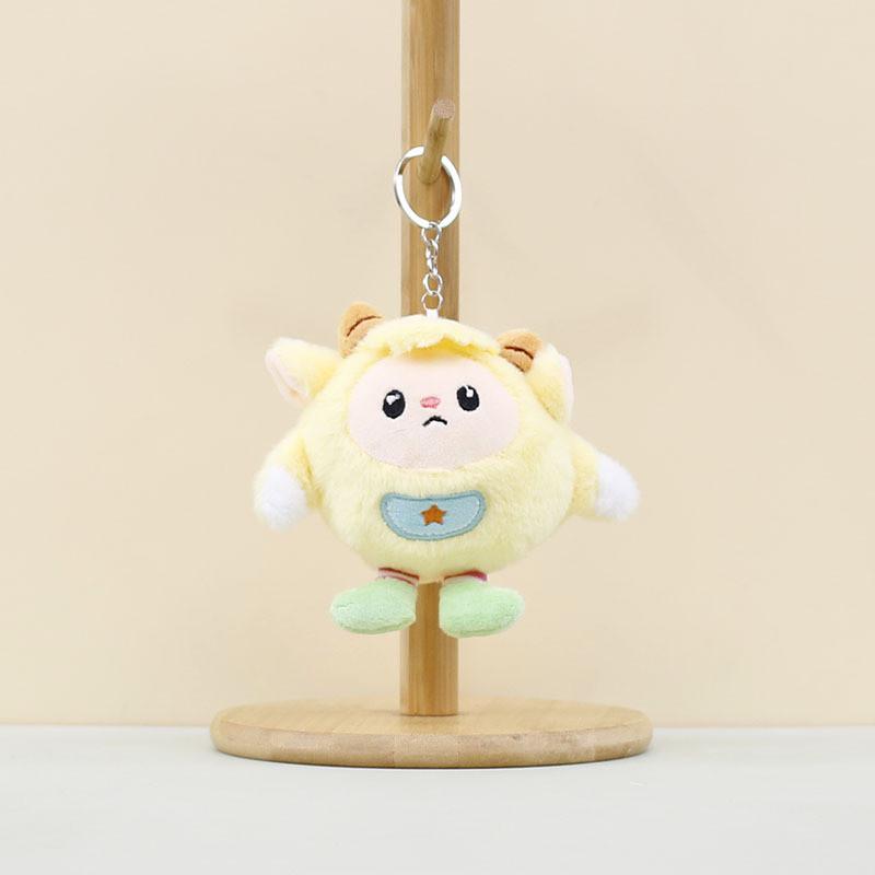 Cute Cartoon Plush Lamb Keychain Soft Sheep Doll Adorable Bag Accessory For Children
