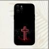 Библия Иисус Христианский Крест Чехол для Телефона Для iPhone 15,14,13,12,11,Pro,X,XS,Max,XR,Plus,Mini Мягкий Черный Чехол