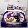 Постельное белье на Хэллоуин King/Queen, комплект постельного белья с 3D-мультяшным принтом для детей/младенцев/детей, комплект пододеяльников Single, комплект стеганого одеяла/покрывала сова