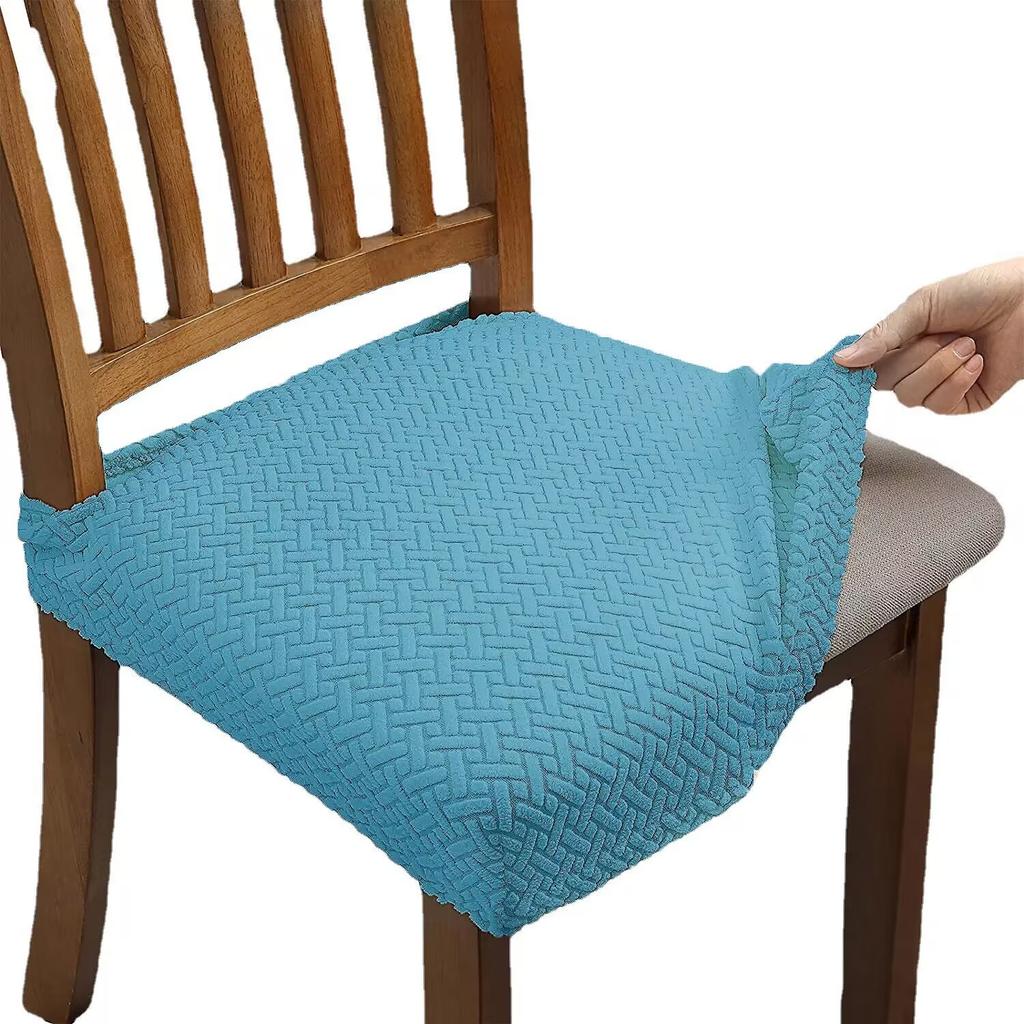 Подушка для столовой из спандекса, чехол для сиденья стула, съемные чехлы, можно стирать