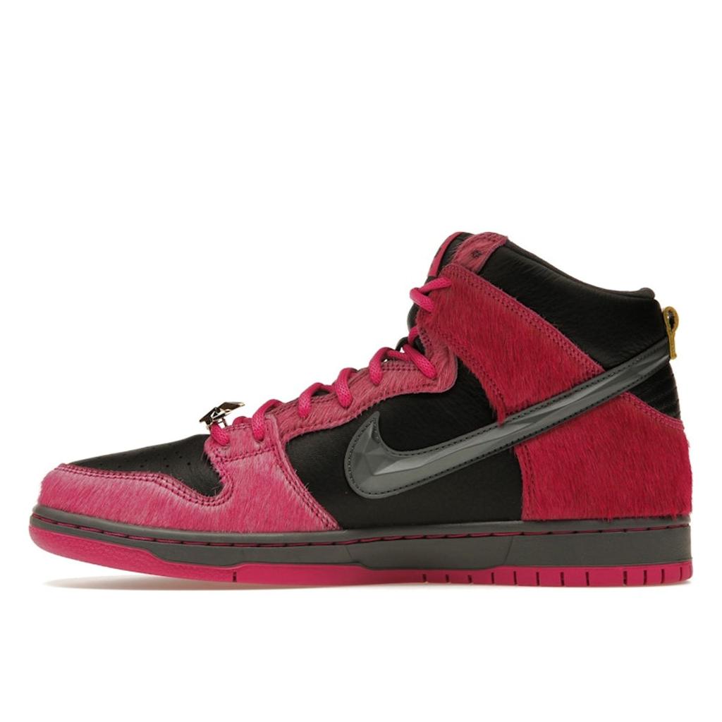 Run The Jewels X Nike Dunk High SB 4/20 Unisex Sneakers Pink Active-Pink Black DX4356-600