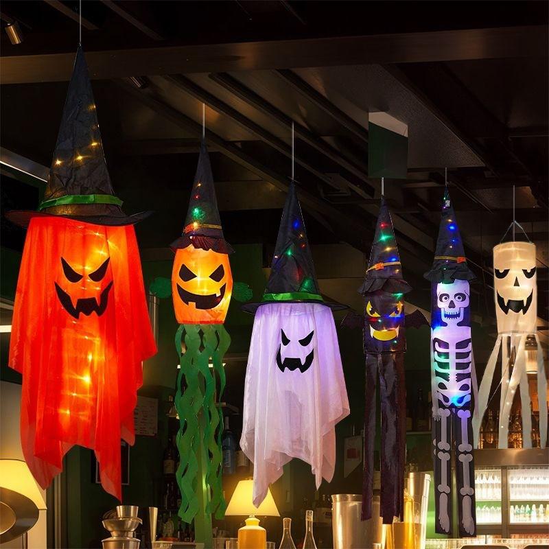 Halloween Hanging Ghost Pumpkin Lanterns Party Decorations Spooky Props Shop Photo Booths