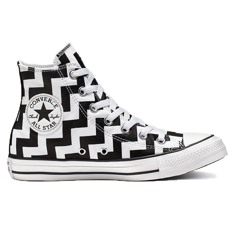 Converse Chuck Taylor All Star Glam Dunk Высокие парусиновые кеды Женские кроссовки Черно-белые 565213F