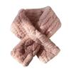 Winter Scarf Soft Imitation Rabbit Fur Solid Color Design Short Scarf Thickened Warm Plush Women Scarf Cold Weather Wear
