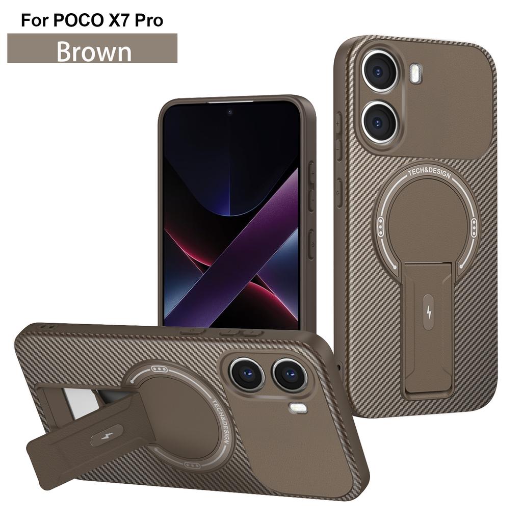 Для Mi POCO X7 Pro Невидимый Чехол-подставка Для Mi POCO F7 Pro F7 Ultra X6 C61 Магнитная Жесткая Противоударная Крышка