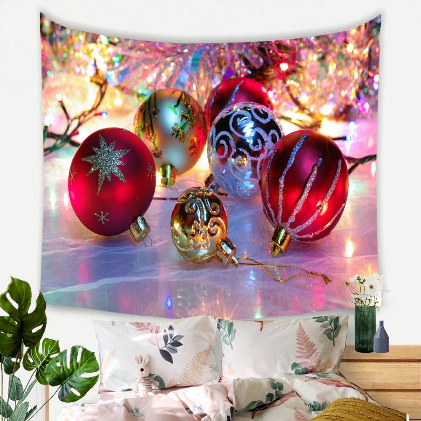 Рождественский новогодний декор, гобелен, гобелен со свечой, настенный художественный гобелен, декор для спальни, домашний декор для гостиной, подарок на Новый год