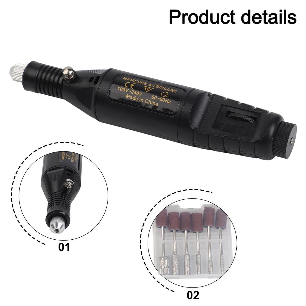Mini Electric Grinder-Drill Manicure Grinding Rotary Tool Kit Set Polishing-Tool
