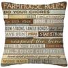 Home Decor Inspiring Family and Cabin Rule Pillow Covers Pattern Cushion Cover Suitable for Sofa Bedroom Car Pillow Cover