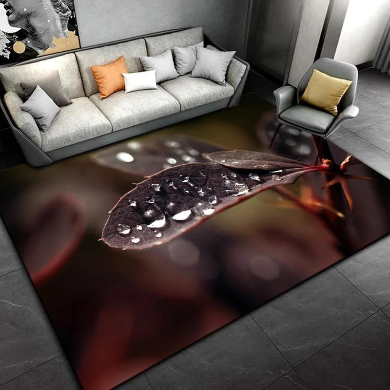 Water Droplet Pattern Rug Abstract Creative Art Carpet Living Room Bathroom Floor Mat Yoga Mats Bedroom Home Decor Doormat