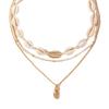 Stylish And Simple Bohemian Hand-Woven Shell Beaded Collarbone Chain Personalized Geometric Street Shot Ladies Necklace