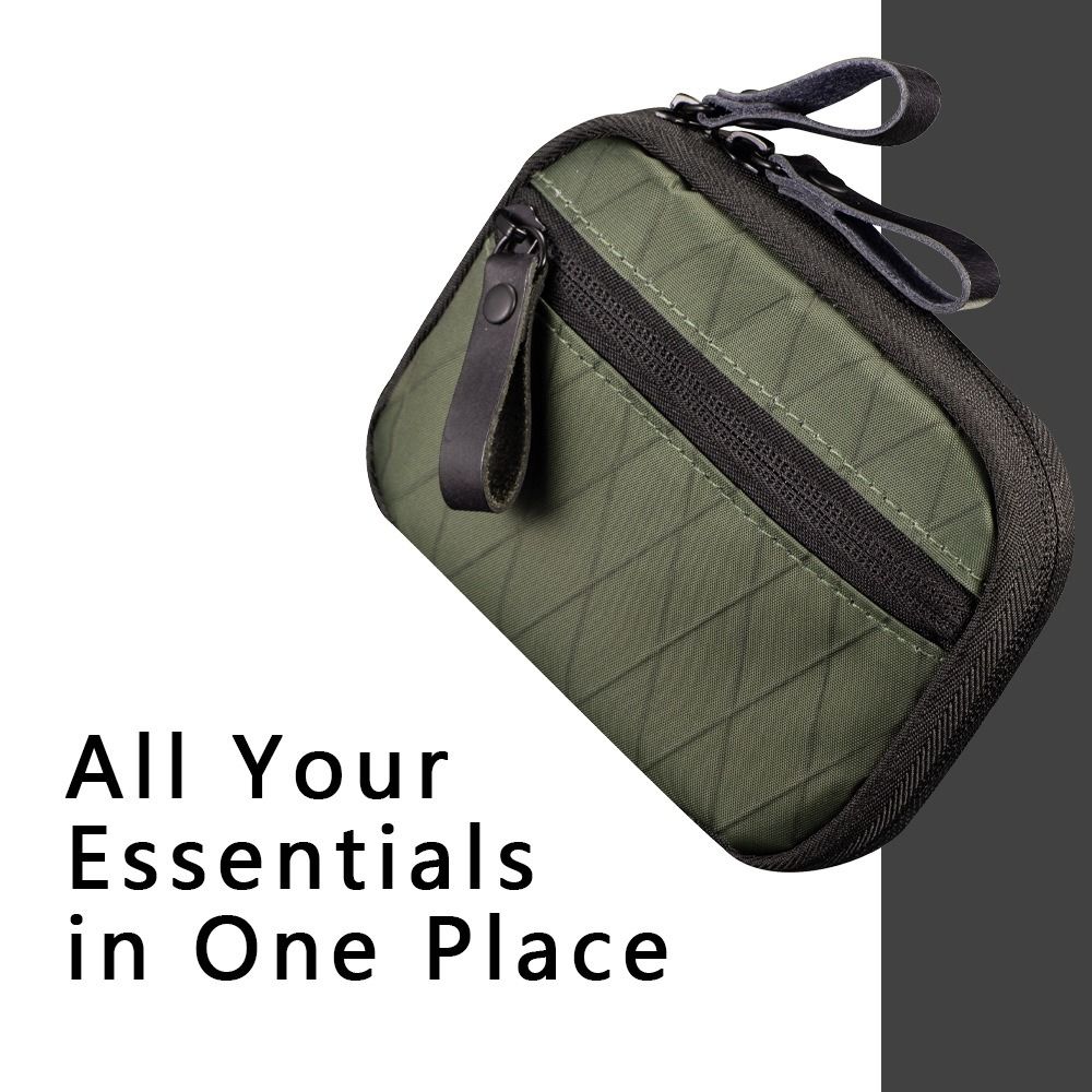 Nylon Material EDC Pocket Organizer Waterproof Tool Storage Bag EDC Wallet Pouch Cards & Keys