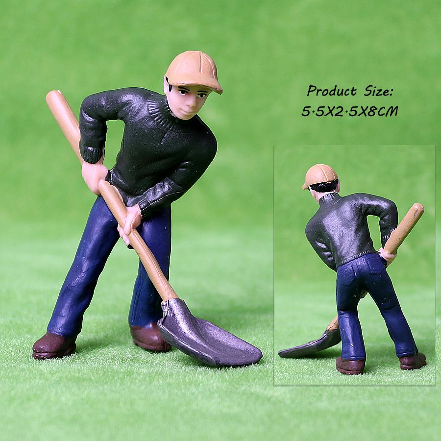 17 шт. Ассортимент Симуляция Фермерские люди Модель Фигурки Действия ПВХ Кукла Фигурки Фермерского Персонала Игровые Наборы Обучающие Игрушки для детей