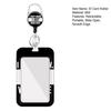 1 Set ID Card Holder Retractable Portable Slide Open Smooth Edges ID Name Tag Card Cover Office Supply
