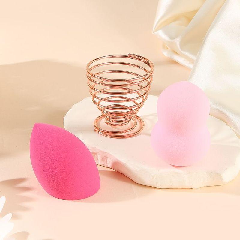 Puremantis - Набор из 2 шт.: Бьюти-блендер Beauty Sponge с подставкой