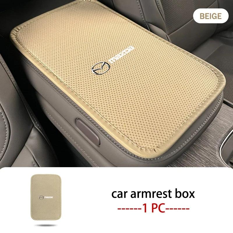 2025 Hot Car Armrest Box Protector Pad Central Console Cushion Cover For Mazda Atenza Demio CX3 CX5 CX7 CX30 MX3 MX5 Speed MPE M