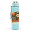 1PC Decorated Tortoise Mandala Art 750ml Color Plastic Sports Water Bottle Leakproof Flip Straw Lid Suitable for Sports Office Home Use
