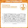 Happy Thanksgiving Coloring Poster-Thanksgiving Coloring Tablecloth for Kids - 72 x 30 Inches, Giant Thanksgivings Paper Table Cloth Cover Crafts