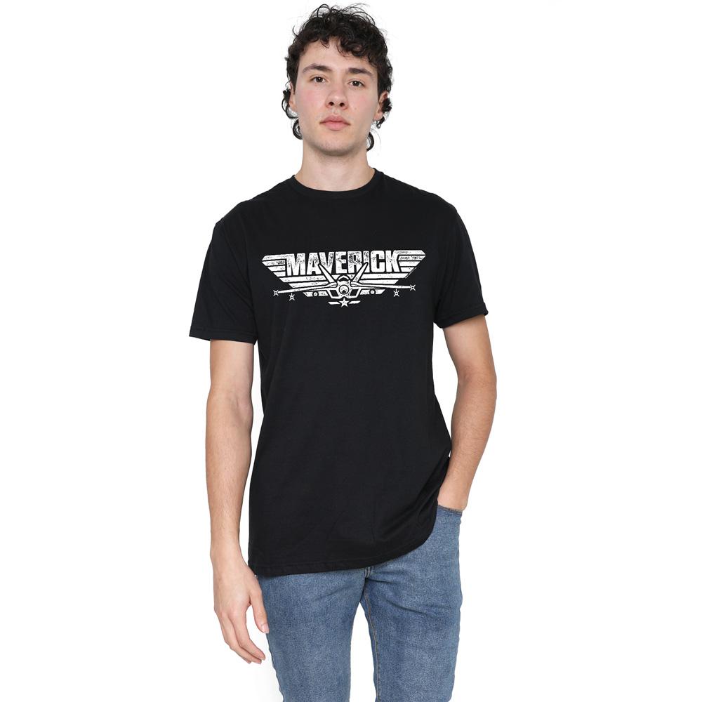 Top Gun Mens Maverick Logo T-Shirt