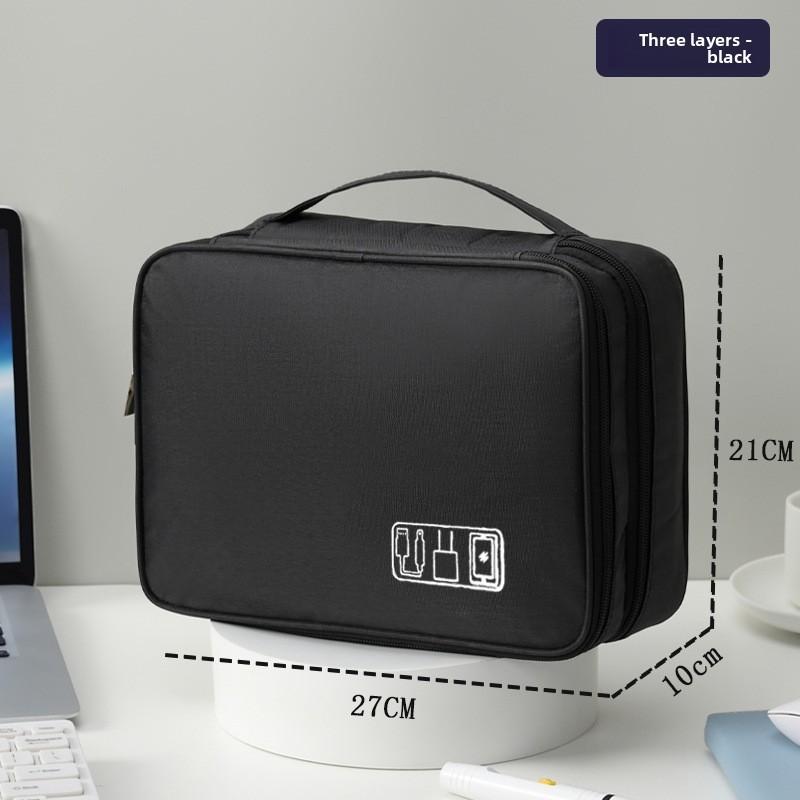 Travel Digital Storage Case With Shockproof Design For Power Banks And Headphones