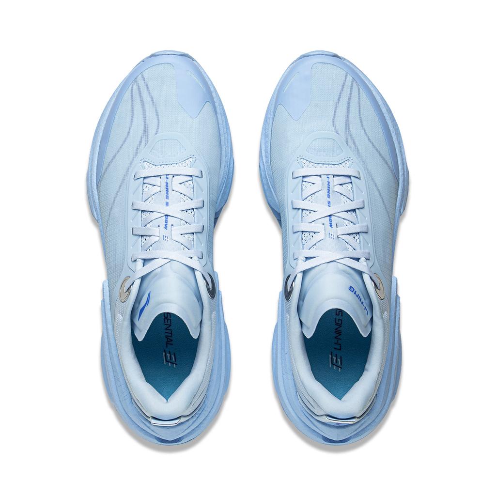 Li Ning Shadow 3 Essential Амортизация Нескользящая Поддержка Отскок Низкие Кроссовки для Бега Мужские Светло-голубые ARRV003-9
