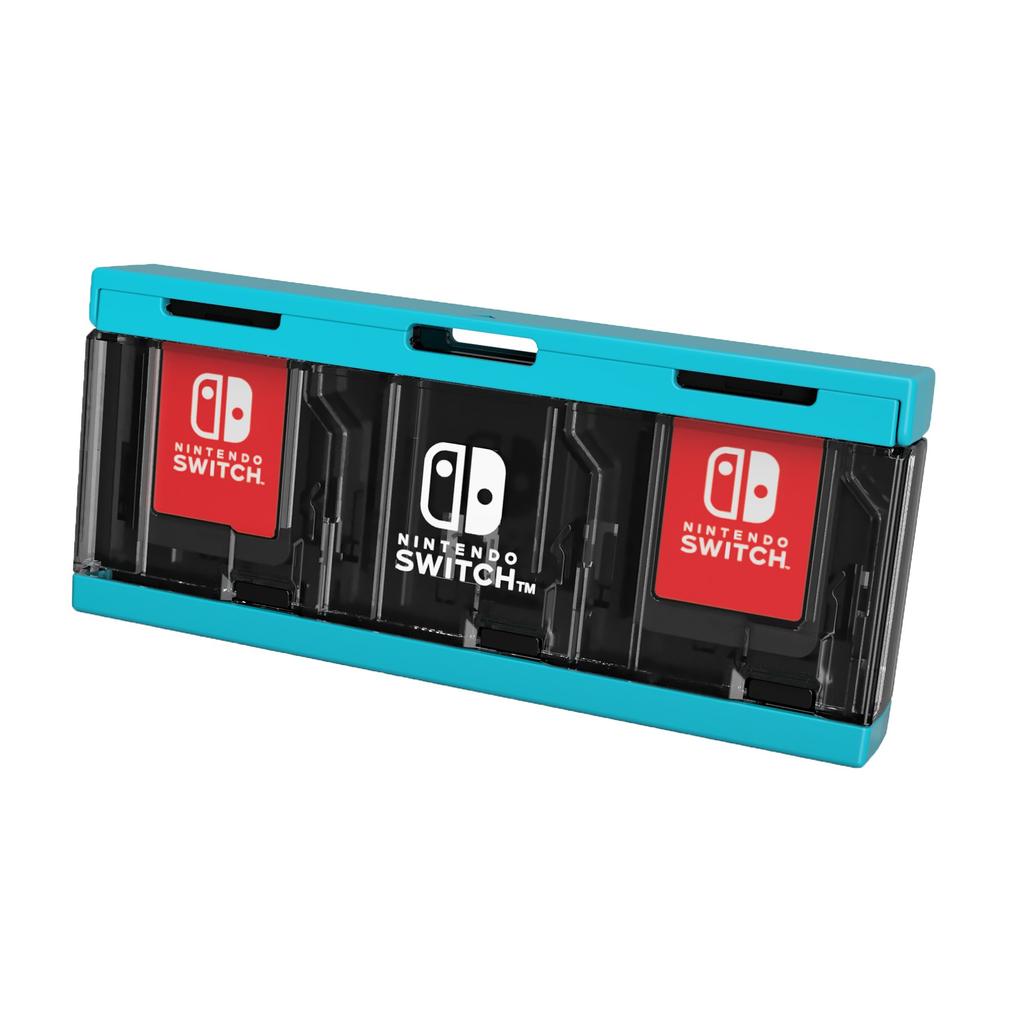 Лицензированный чехол для карт Push Card Case 6 для Nintendo Switch Neon Blue с Nintendo [Продукт Nintendo] [Совместимый Switch]