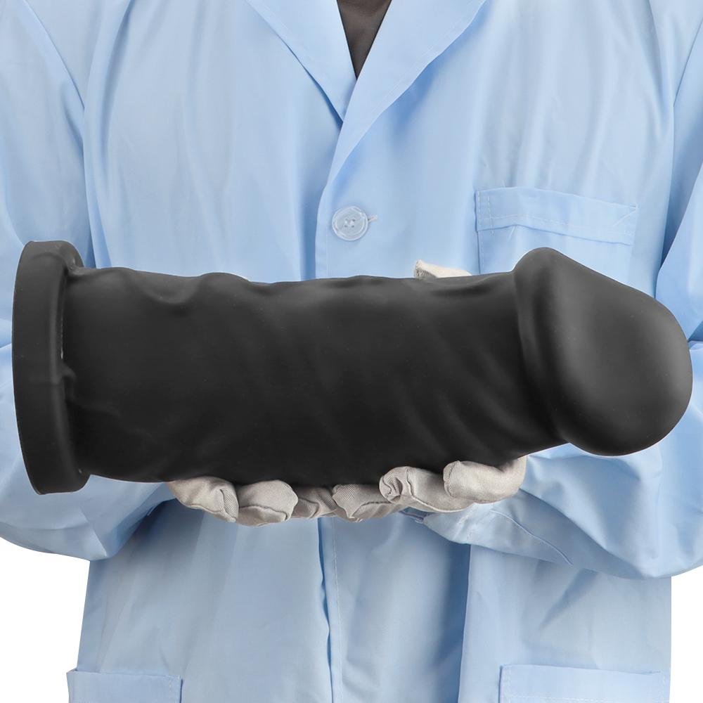 Силиконовый очень большой черный фаллоимитатор Анальная пробка Фистинг Секс-игрушка Мастурбатор Большой член Реалистичный пенис Ремень на члене