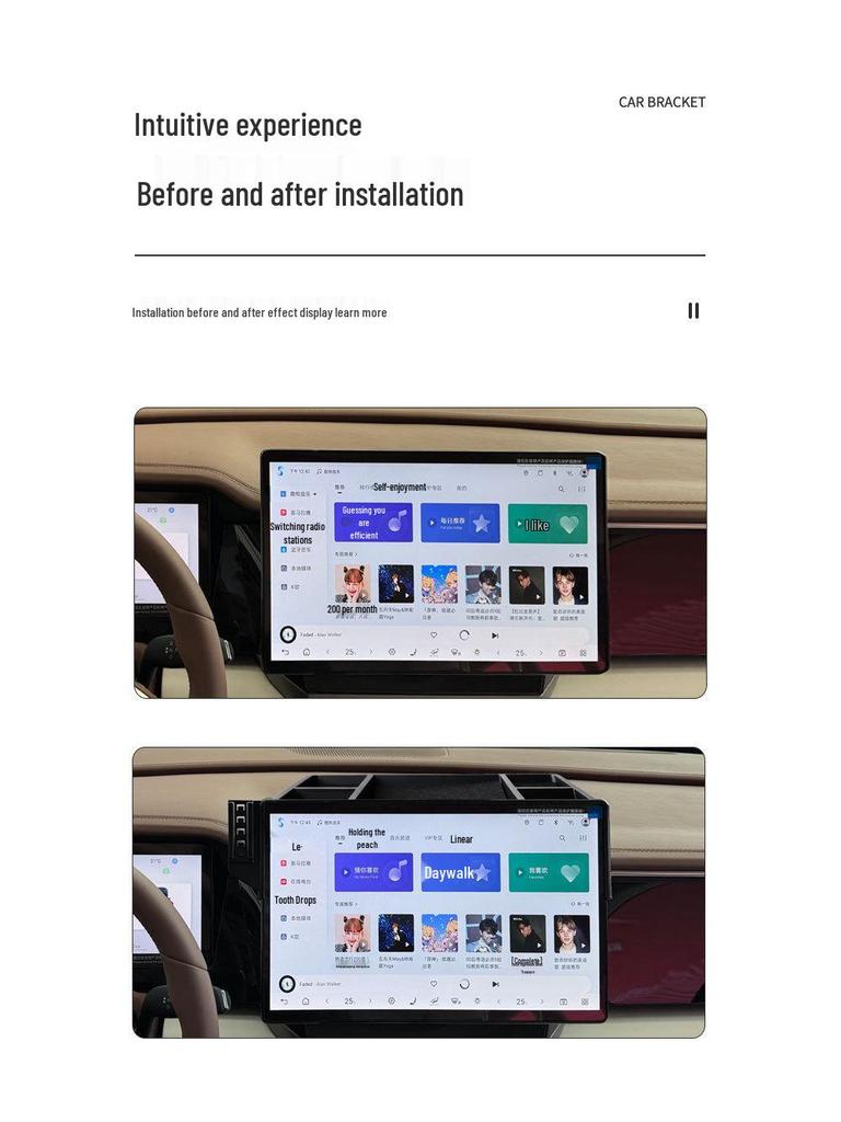 Держатель для телефона на экран специального автомобиля BYD Xia 2025 года с обновлением для навигации и ящиком для хранения
