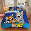 Tom Jerry'S Cheese Adventure Print 3Pcs Bedding Setduvet Cover With 2 Bedropillowcase Home Birthday Gift