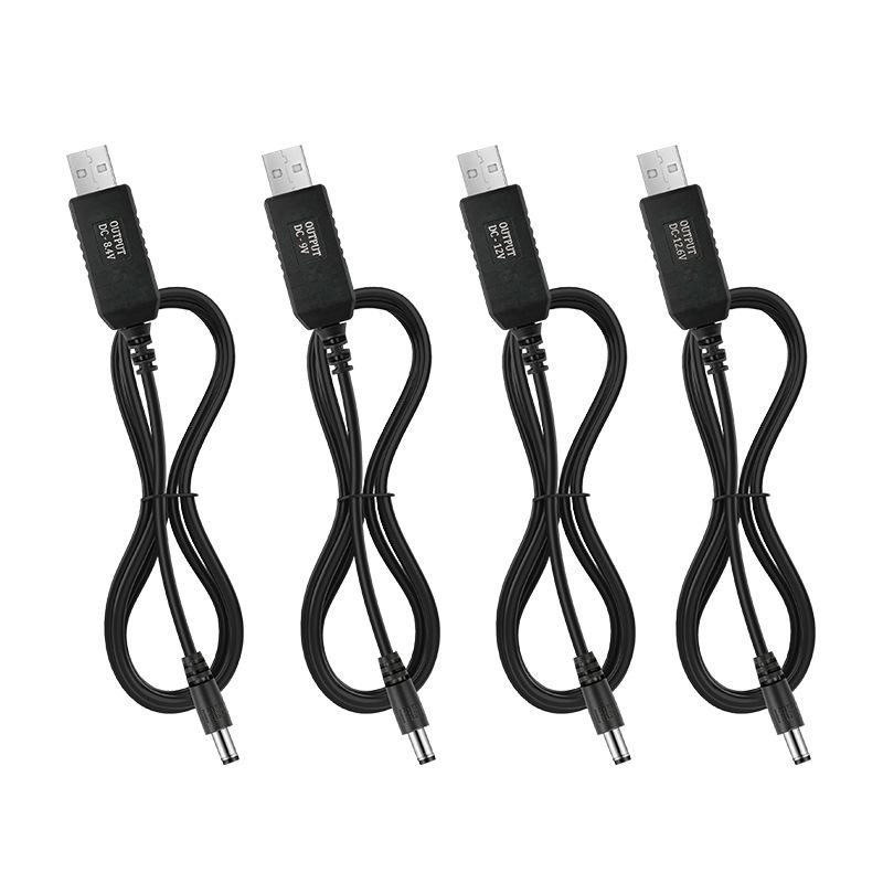 Кабель-преобразователь USB в DC: Кабель питания 5 В - 8,4 В, 9 В, 12 В, 12,6 В для роутеров, модемов и светодиодных лент
