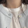VENTFILLE 925 Sterling Silver Colorful Zircon Kpop Beads Charm Necklace for Women Girl Lucky Choker Jewelry Dropship