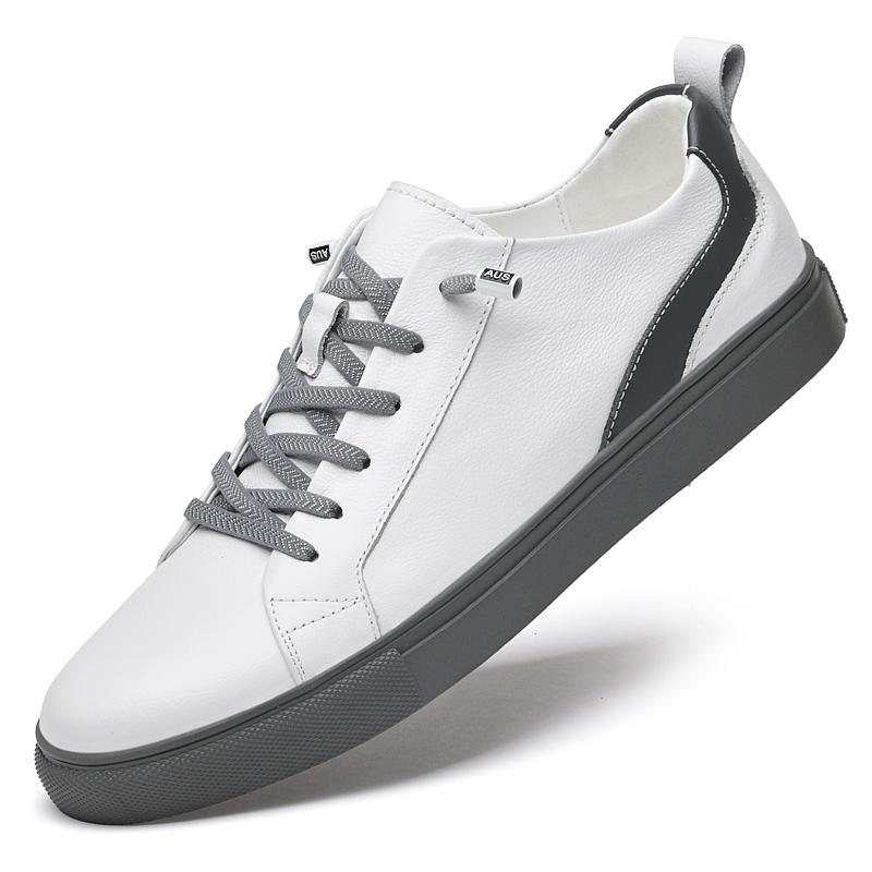 Fashion Men's Fashionable Casual Sports Shoes Comfortable Soft Sole Lightweight Breathable Lace Up Casual Oxford Leather Shoes Size37-47