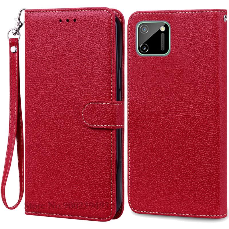 Чехол для Realme C11 Realme C11 2021, кожаный чехол-бумажник с откидной крышкой для Realme C11 2021, чехол Realme C11 2020, чехол Fundas