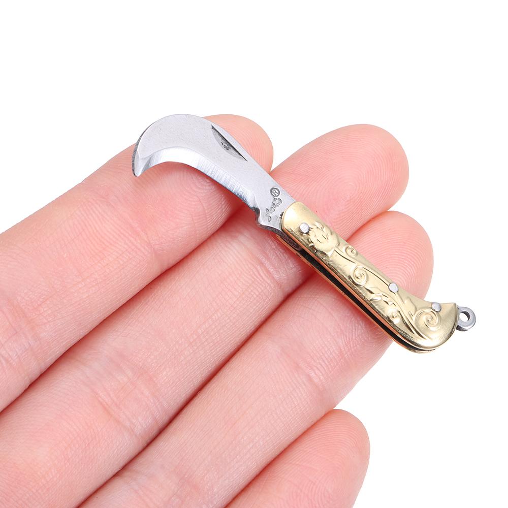 Office Supplies Stainless Steel Paper Knife Keychain Multifunction Mini Folding Knife Skin-Peeler
