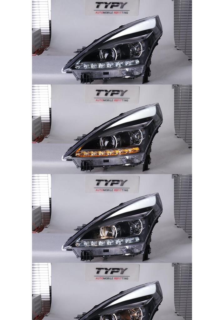 Светодиодные Прожекторные Фары для Nissan Teana 08-12 с Дневными Ходовыми Огнями и Поворотниками