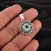 Sky Blue Topaz Gemstone 925 Sterling Silver Jewelry Pendant1.14" For Anniversary CP-30-14