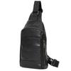 Men's Genuine Leather Chest Bag Fashion Simple Business Top Layer Cowhide Crossbody Bag Large Capacity Crossbody Bag