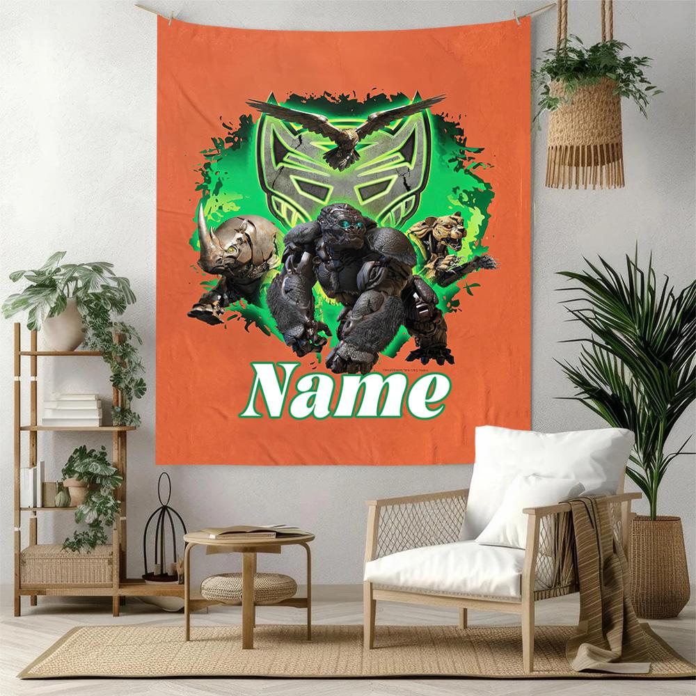 Love Transformers Custom Your Name Wall Decor Tapestry Art For Pet Memorial Birthdaywedding Party Backdrop Family Gift