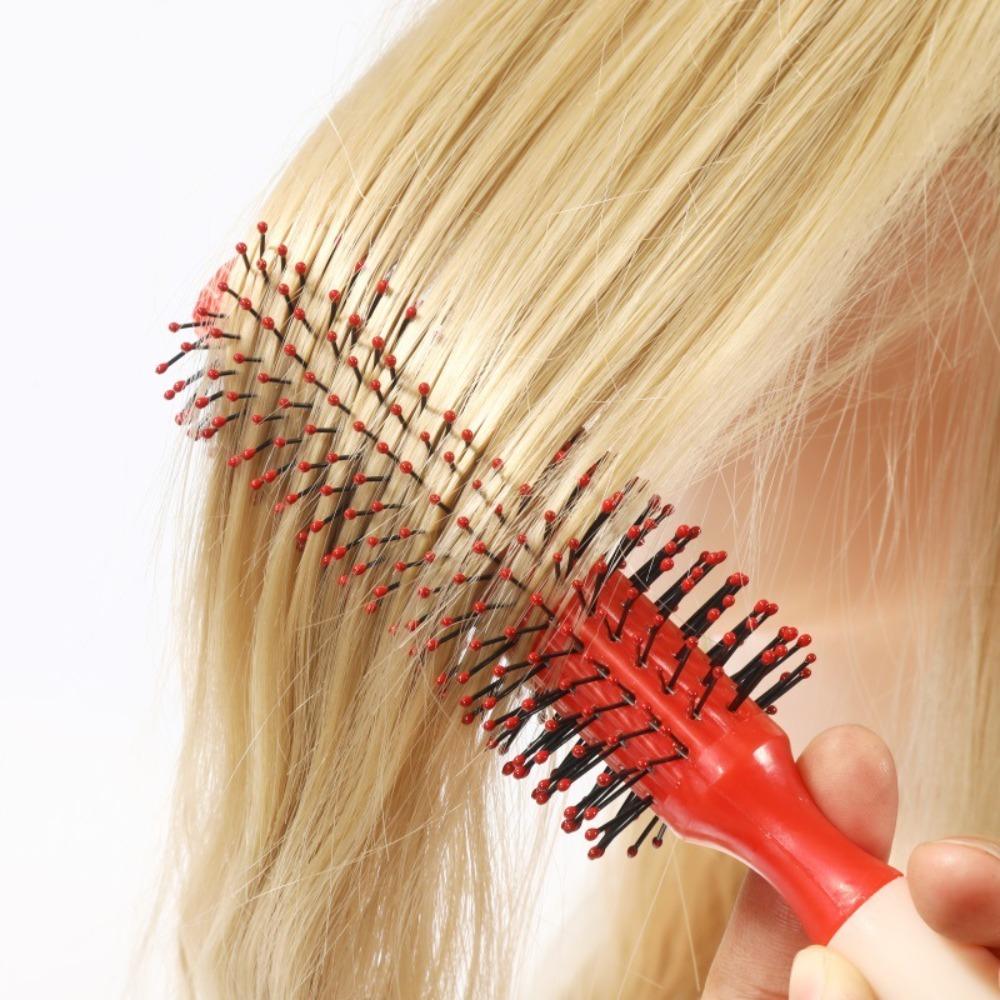 Anti-static Curly Hair Brushes Handle Hair Roller Comb Hair Accessories Rolling Curly Comb Salon