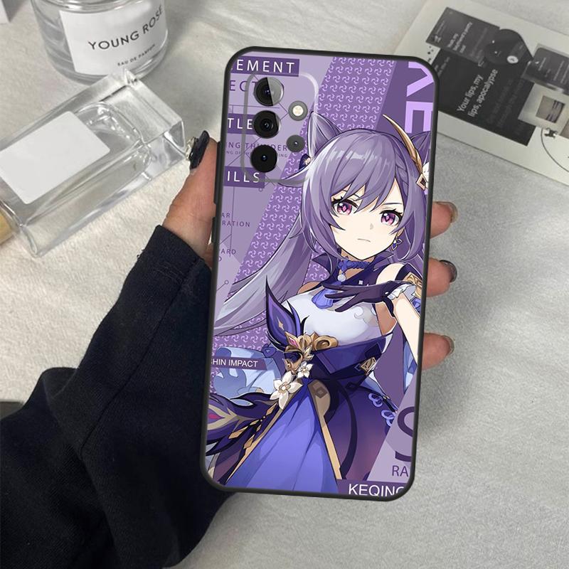 Кэ Цин Genshin Impact Аниме Чехол Для Samsung Galaxy A14 A24 A34 A54 A51 A71 A13 A23 A33 A53 A73 A12 A22 A32 A52 Чехол