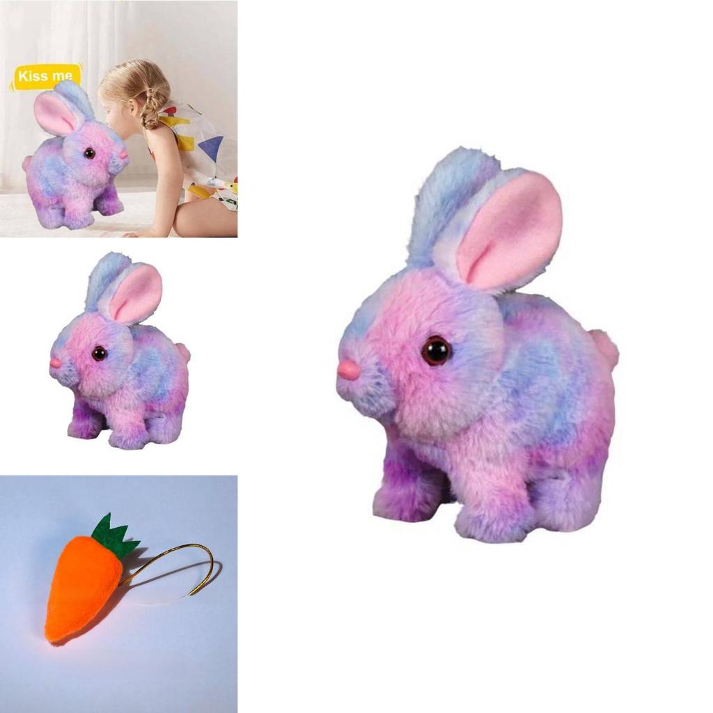 Electronic Plush Rabbit Toy With Sound And Motion For Kids Educational Interactive Play
