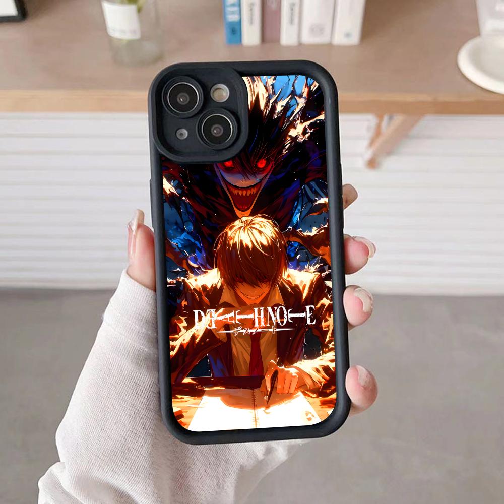 Чехол для мобильного телефона Death Note Кира Лайт для iPhone 17 16 15 14 13 12 11 Air Pro Max Plus Утолщенный ТПУ Цветной Чехол Чехол Роскошный